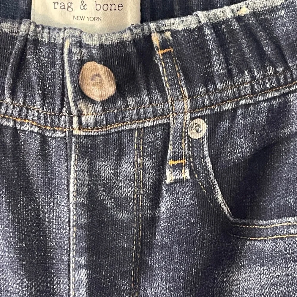 Rag & Bone Miramar Relaxed Jogger Jeans Blue Denim Elastic Waist Lounge Pant S - Picture 7 of 7